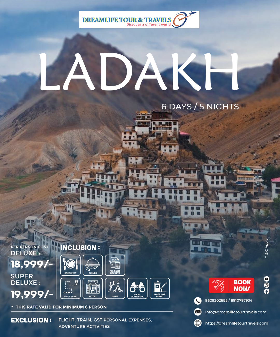 Ladakh Travel Poster